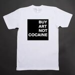 BUY ART NOT COCAINE - Short Sleeve Mens T-Shirt by dreamworl